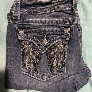 Miss me jeans. size 28 waist 33 length. Hardly worn.